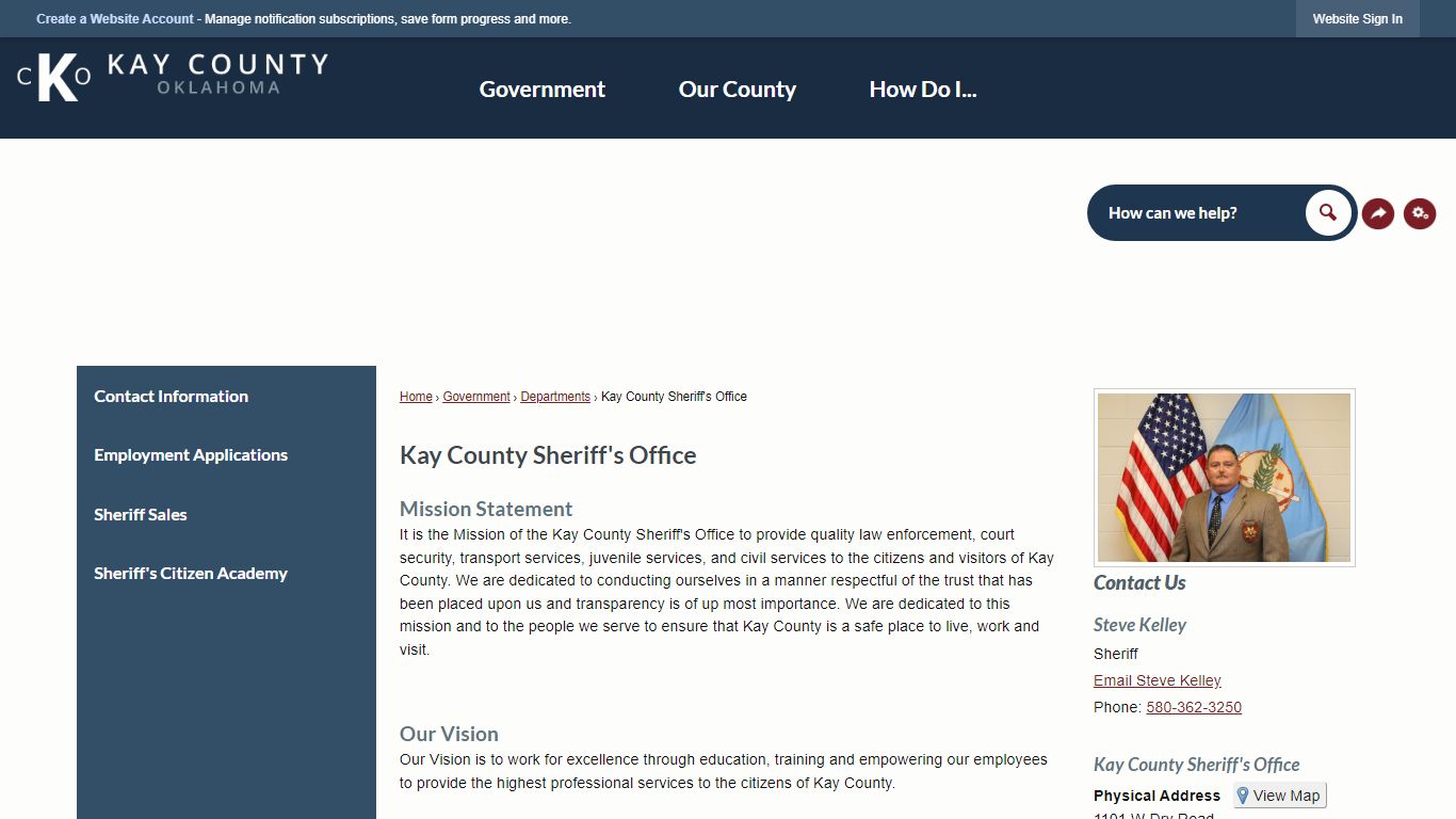 Kay County Sheriff's Office | Kay County, OK